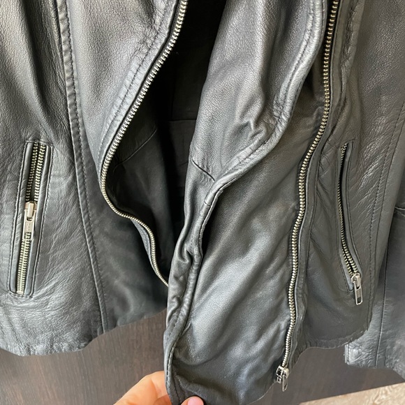 Muubaa Indus leather wired biker jacket - Picture 6 of 10